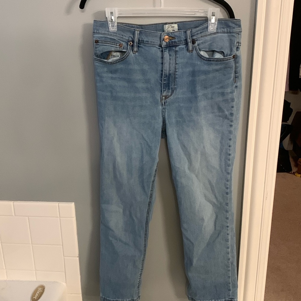 Jcrew size 31 bootcut light wash jeans